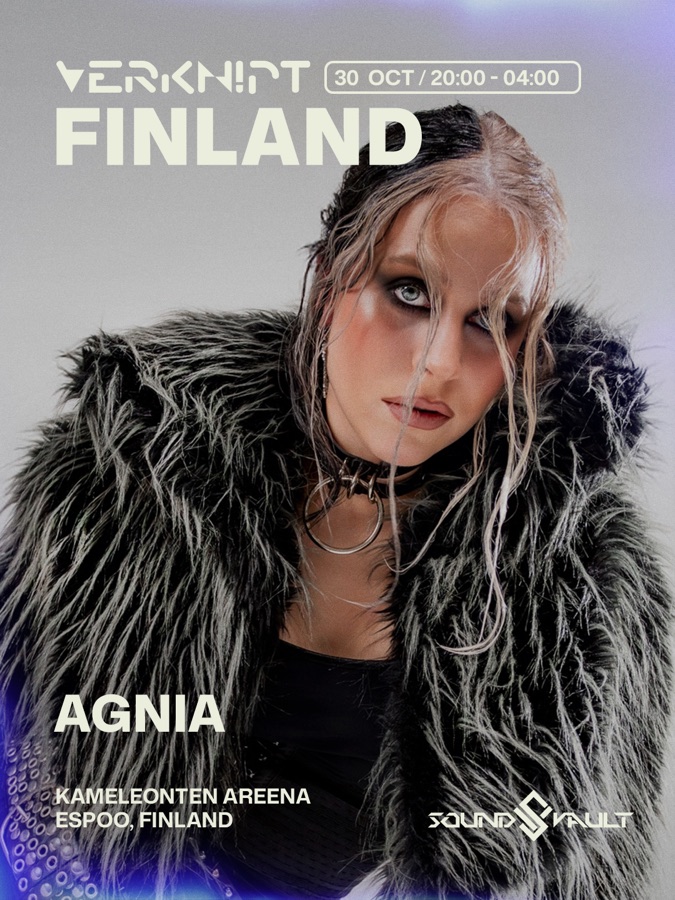 AGNIA — official Verknipt Finland artist poster