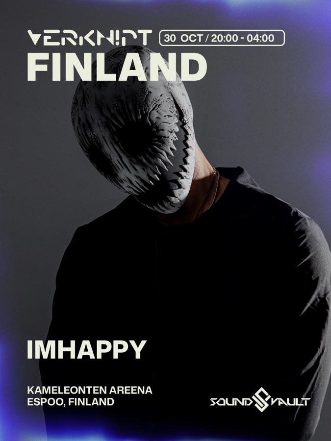 IMHAPPY — official Verknipt Finland artist poster