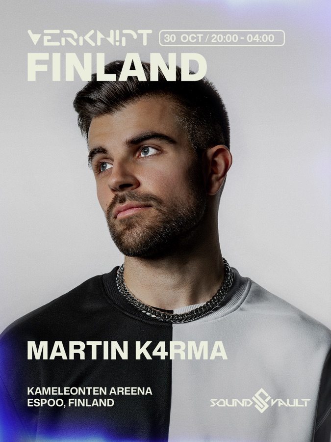 MARTIN K4RMA — official Verknipt Finland artist poster